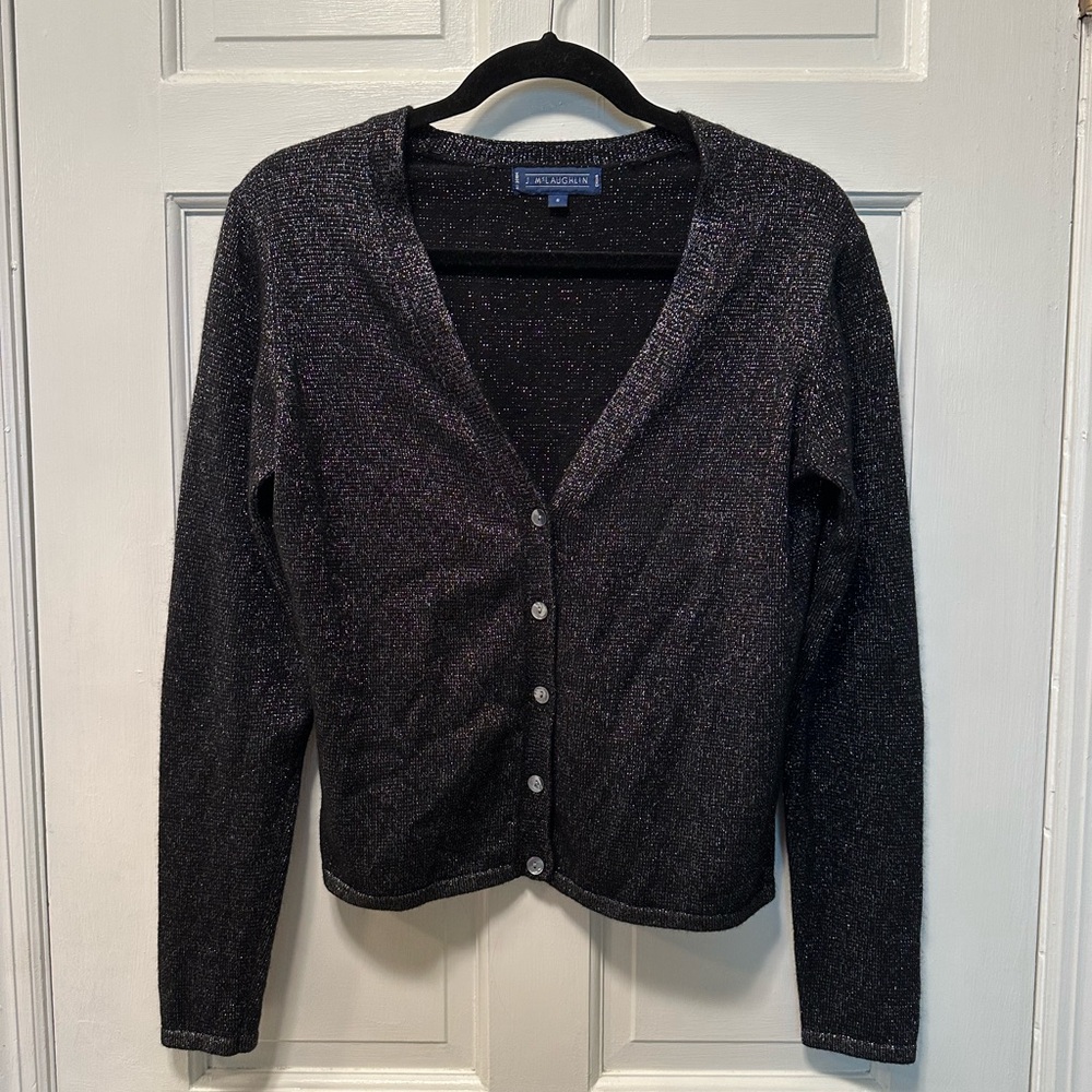 J. McLaughlin Shimmer‎ Button Down Cardigan
